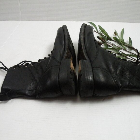 FRYE Sutton Engineer Black Lace up Boots 11 - Picture 7 of 11